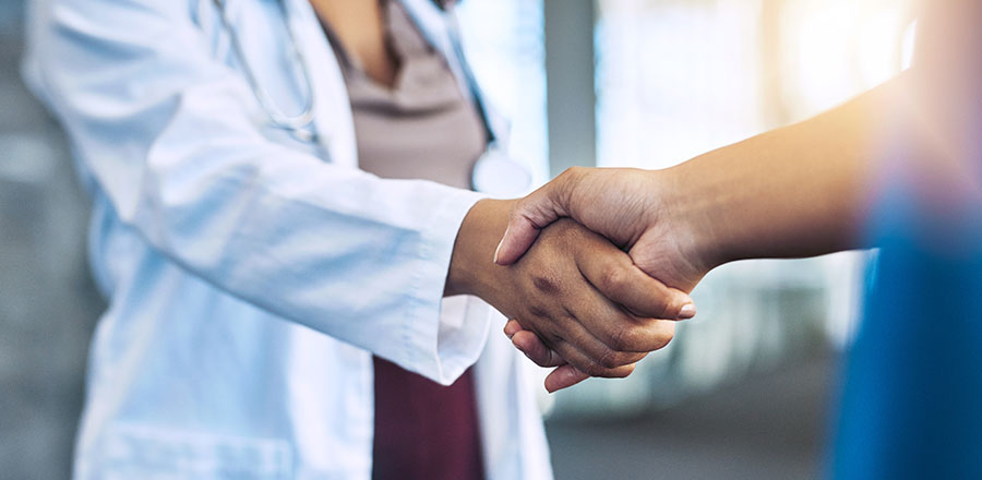 Patient Doctor Shaking Hands