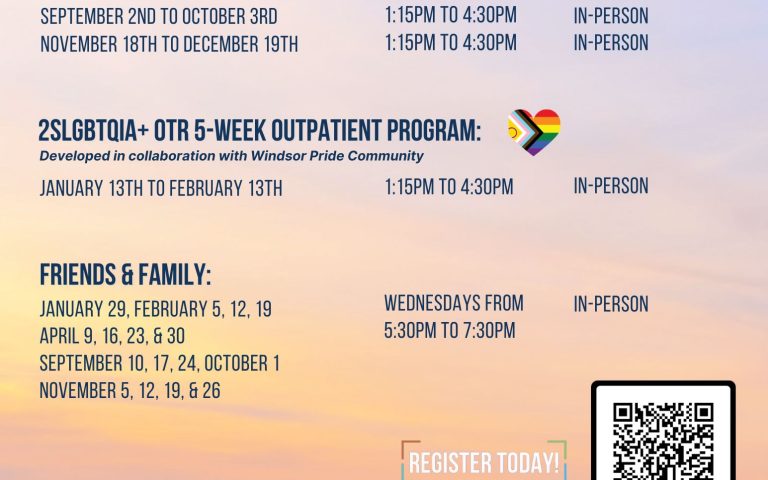 2025 Schedule: One Team Recovery Substance Use Recovery Program