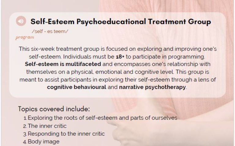 Self-Esteem Psychoeducational Treatment Group